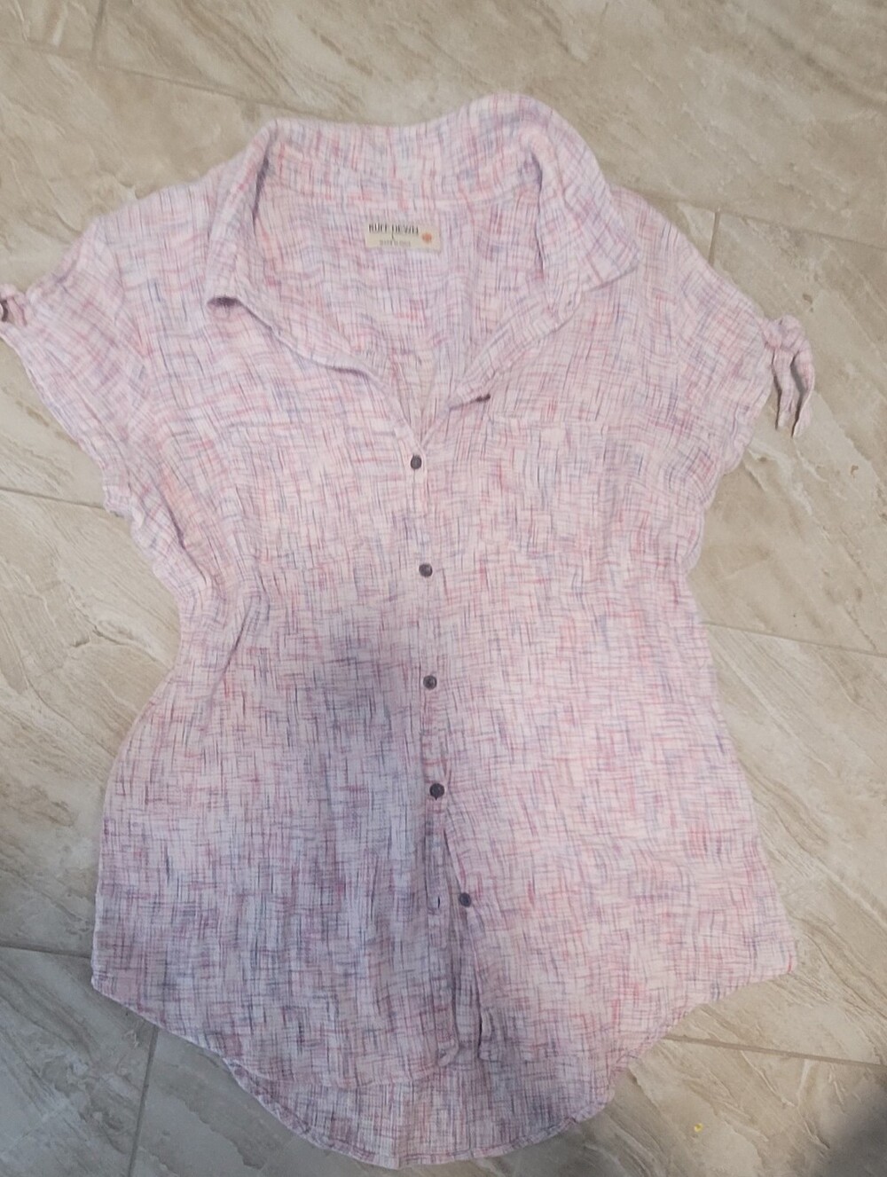 5 For $25 Ruff Hewn Light Pink Textured Button-Front Women’s Skort